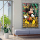 Mickey Walk Like A Boss Pop Art, Comic Wandbild Kunstwerk