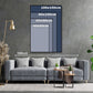 Wandbild Kunstwerk afrikanische Frau Blue Style Abstract