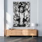 Affe schwarz weiß Pop Art Wandbild Kunstwerk