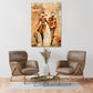 Spaziergang Couple In Love, Abstrakt Wandbild Kunstwerk