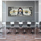 Dollar Rich Duck, Motivation, Geld & Erfolg Wandbild Kunstwerk