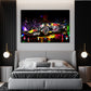 Wandbild Kunstwerk F1 Rennwagen Abstract Colour Pop Art