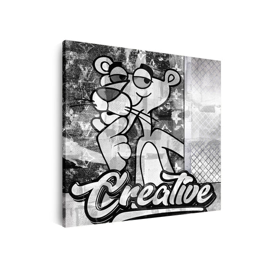 Wandbild Kunstwerk Fantastic Creativ Panther Street Art Comic