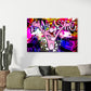 Fantastic Panther Street Art Comic Wandbild Kunstwerk