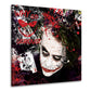 Joker Pop Art Abstract Style, Comic Wandbild Kunstwerk