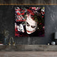 Joker Pop Art Abstract Style, Comic Wandbild Kunstwerk