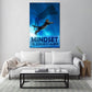 Katze Always Believe In Yourself, Motivation Wandbild Kunstwerk