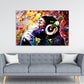 Wandbild Kunstwerk Pop Art Headphone Monkey