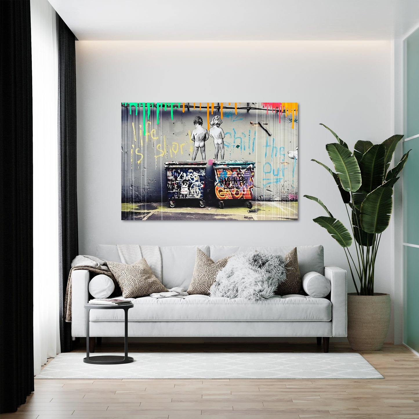 Street Art Kids Wandbild Kunstwerk