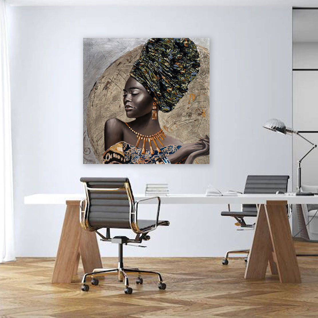 afrikanische Frau Beautiful Women Wandbild Kunstwerk