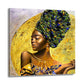 afrikanische Frau Gold Style Wandbild Kunstwerk