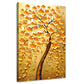 goldener Baum , Golden Tree Abstrakt, Natur Wandbild Kunstwerk